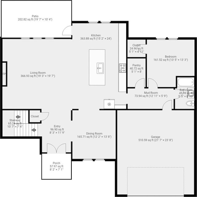 3619 Pennington Rd, Greer, SC 29651 - view of floor plan / room layout