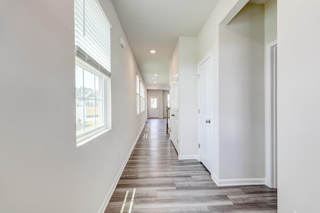 210 Wakelon Dr, Greer, SC 29651 - hall with recessed lighting and wood finished floors