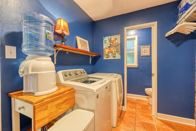 1212 Riveroak Rd, Inman, SC 29349 - laundry area with independent washer and dryer and light tile patterned flooring