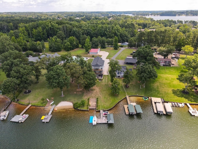 454 Chapman Dr, Inman, SC 29349 - bird's eye view of a large body of water and a heavily wooded area