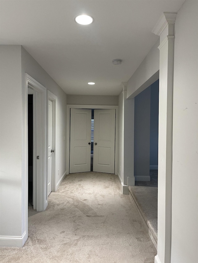 499 Gorham Dr, Boiling Springs, SC 29316 - hallway with carpet flooring and recessed lighting
