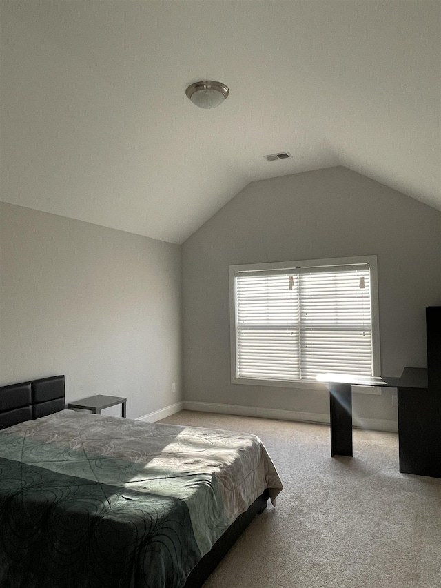 499 Gorham Dr, Boiling Springs, SC 29316 - bedroom featuring carpet flooring and vaulted ceiling