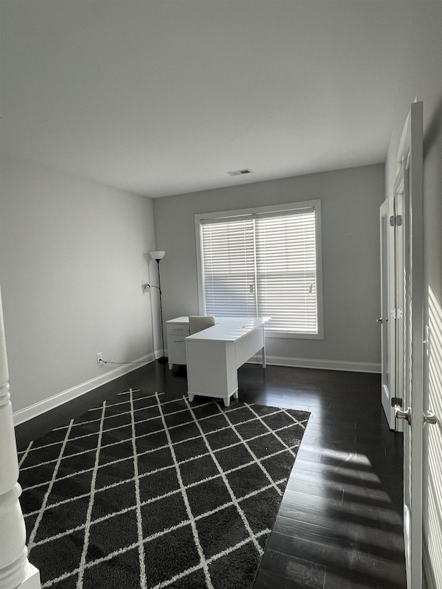 499 Gorham Dr, Boiling Springs, SC 29316 - unfurnished office featuring baseboards and dark wood finished floors