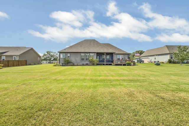 498 Double Bridge Rd, Boiling Springs, SC 29316 - back of property featuring a wooden deck