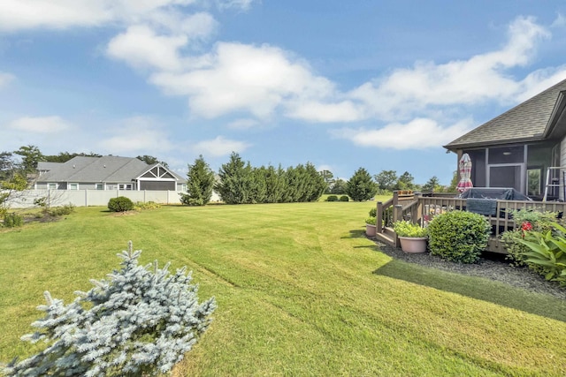 498 Double Bridge Rd, Boiling Springs, SC 29316 - view of yard with a deck