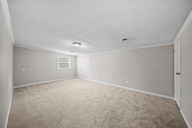 251 Winfield Dr, Spartanburg, SC 29307 - carpeted empty room with a textured ceiling and ornamental molding