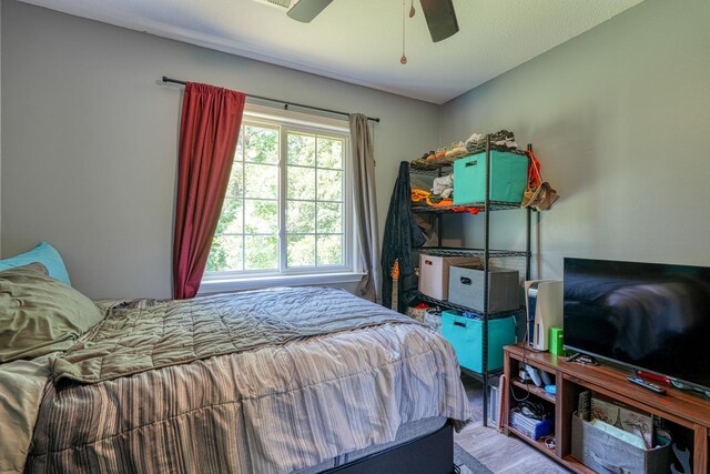 703 Patriot Ln, Greer, SC 29651 - bedroom featuring wood finished floors and a ceiling fan
