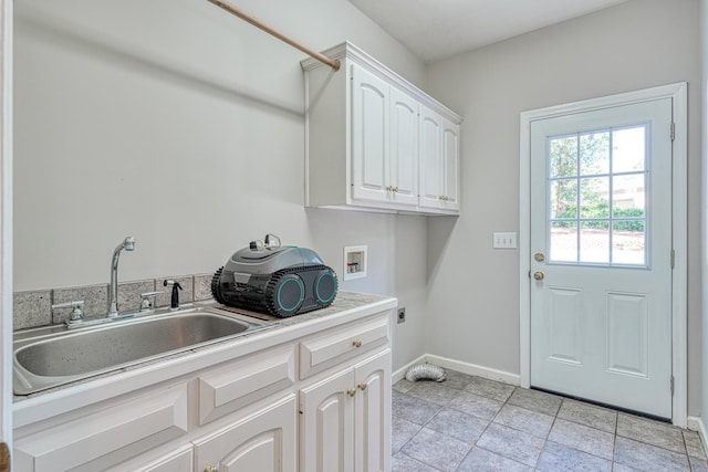 95 Roscommon Run, Moore, SC 29369 - laundry area featuring washer hookup, cabinet space, and electric dryer hookup