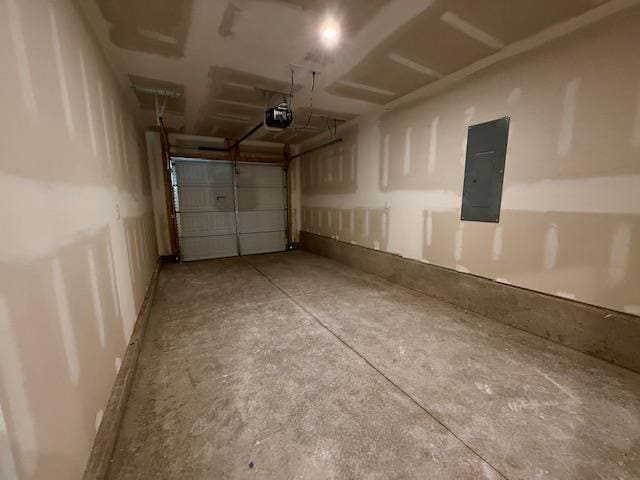 1236 Forestbrook Ln, Spartanburg, SC 29303 - garage featuring electric panel and a garage door opener