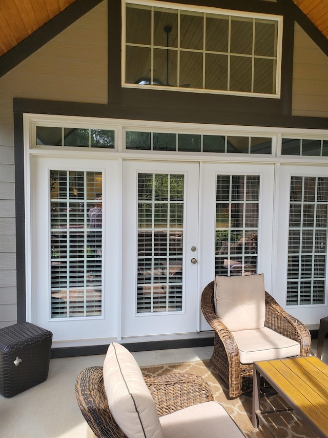 178 Ravines Ln, Spartanburg, SC 29301 - view of exterior entry featuring french doors and a patio area