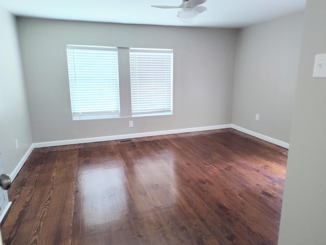 117 Sycamore St, Pacolet, SC 29372 - unfurnished room featuring a ceiling fan and wood finished floors