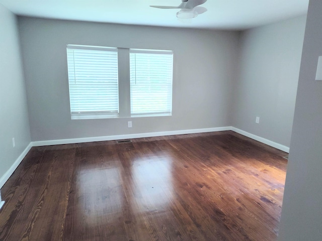 117 Sycamore St, Pacolet, SC 29372 - unfurnished room with a ceiling fan and wood finished floors