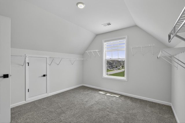 3027 Toliver, Boiling Springs, SC 29316 - walk in closet with lofted ceiling and carpet floors