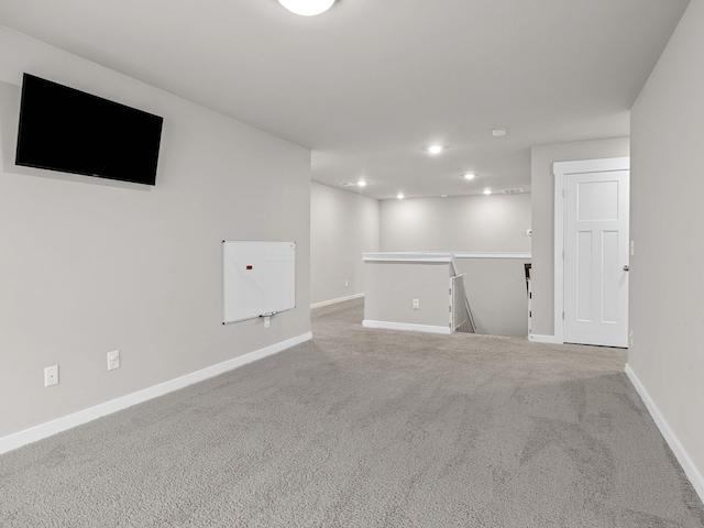1116 Denington Dr, Spartanburg, SC 29307 - basement featuring carpet floors and recessed lighting