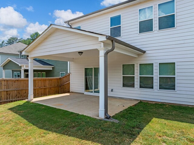 1116 Denington Dr, Spartanburg, SC 29307 - rear view of house with a patio