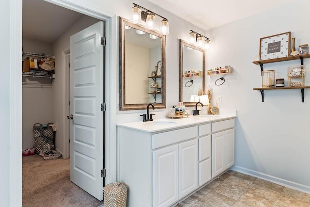 222 Eventine Way, Boiling Springs, SC 29316 - bathroom with double vanity and a spacious closet