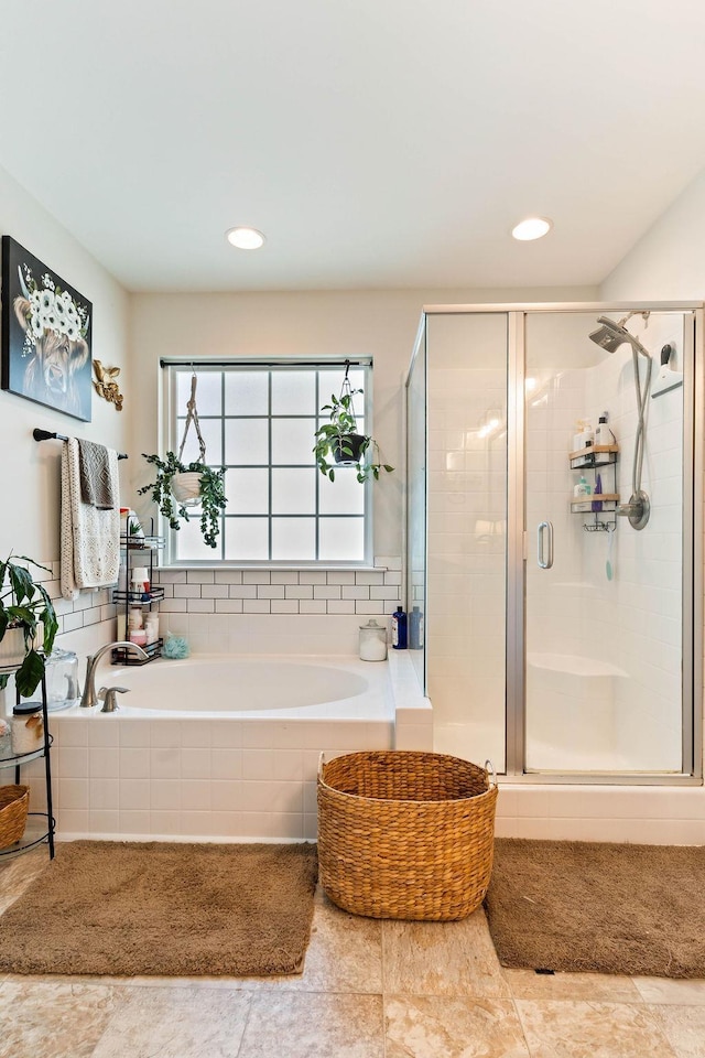 222 Eventine Way, Boiling Springs, SC 29316 - bathroom featuring a bath and a stall shower