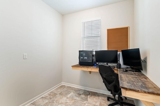 222 Eventine Way, Boiling Springs, SC 29316 - home office with baseboards and stone finish floors