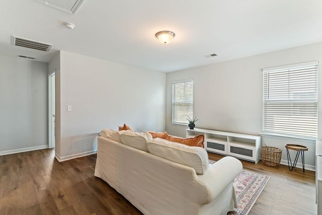 222 Eventine Way, Boiling Springs, SC 29316 - living area featuring wood finished floors and attic access
