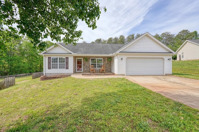 286 Heatherbrook Dr, Lyman, SC 29365 - ranch-style house with a garage and concrete driveway