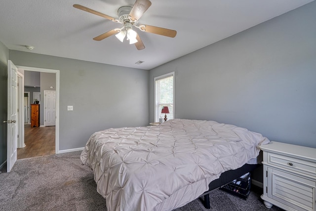 286 Heatherbrook Dr, Lyman, SC 29365 - carpeted bedroom featuring baseboards and ceiling fan