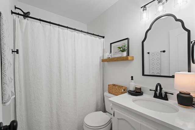 15864 Asheville Hwy, Campobello, SC 29322 - full bathroom with vanity and a shower with shower curtain