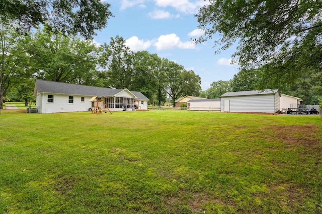 15864 Asheville Hwy, Campobello, SC 29322 - view of yard with an outdoor structure