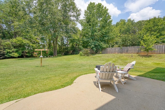 316 Crestview Ln, Spartanburg, SC 29301 - view of yard with a patio and view of wooded area