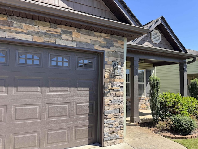 313 Trail Crossing Ln, Inmann, SC 29349 - doorway to property featuring stone siding