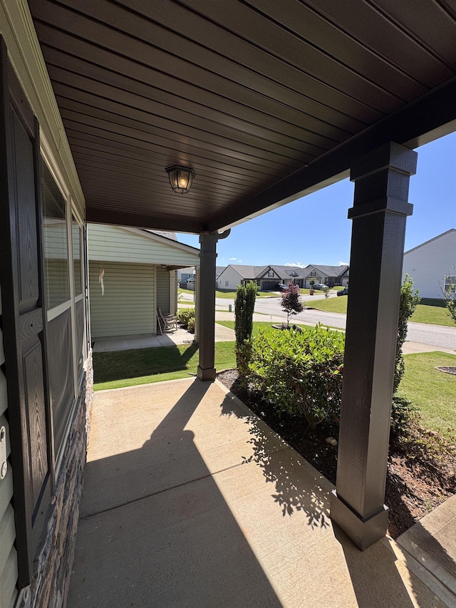313 Trail Crossing Ln, Inmann, SC 29349 - view of patio featuring a residential view
