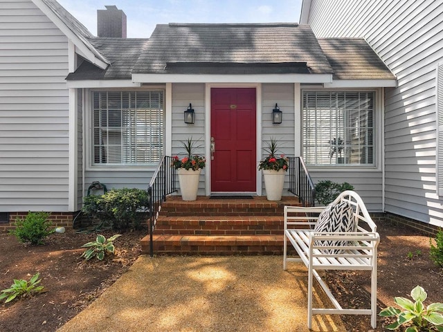 135 N Fairview Ave, Spartanburg, SC 29302 - property entrance featuring a chimney