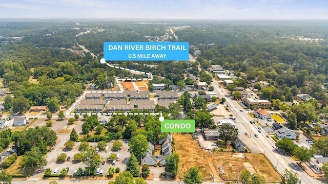 135 N Fairview Ave, Spartanburg, SC 29302 - aerial overview of property's location featuring a heavily wooded area