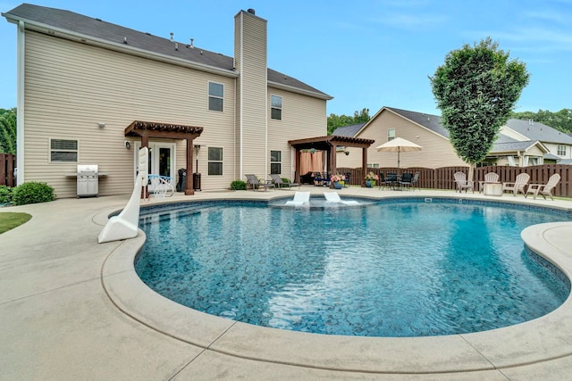 332 Heritage Point Dr, Simpsonville, SC 29681 - view of pool featuring a pergola and a patio area