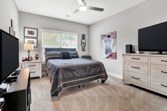 332 Heritage Point Dr, Simpsonville, SC 29681 - bedroom with light carpet and ceiling fan