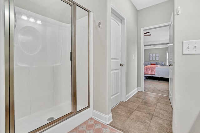 332 Heritage Point Dr, Simpsonville, SC 29681 - full bathroom featuring a stall shower and ensuite bathroom