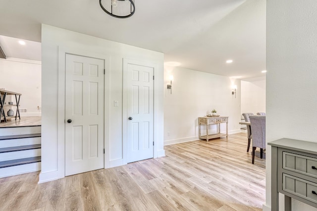 236 Heathwood Dr, Spartanburg, SC 29307 - entrance foyer featuring light wood-type flooring and recessed lighting