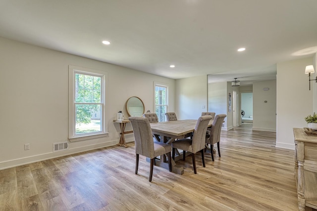 236 Heathwood Dr, Spartanburg, SC 29307 - dining room featuring recessed lighting and light wood-style floors