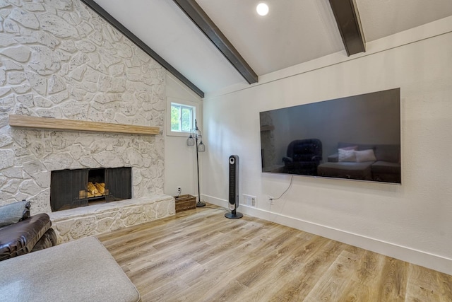 236 Heathwood Dr, Spartanburg, SC 29307 - living area with wood finished floors and a fireplace