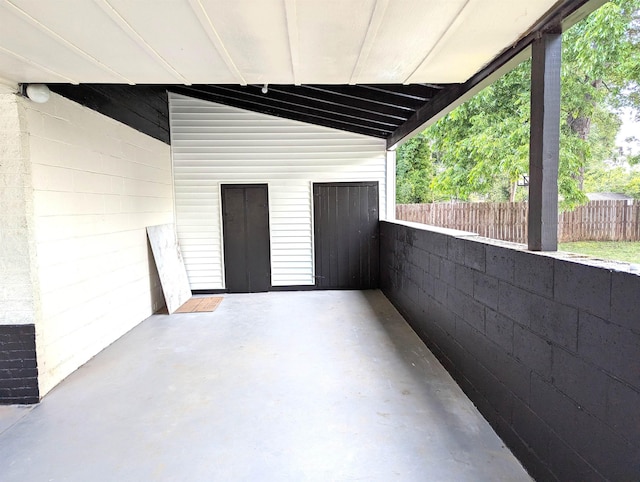 2115 Oakhurst Cir, Spartanburg, SC 29302 - view of patio / terrace featuring an attached carport
