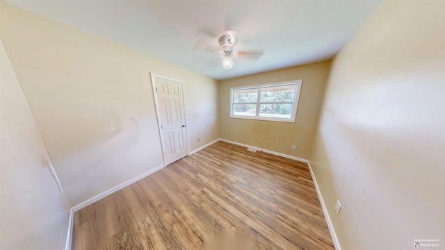 136 Sparkstown Dr, Enoree, SC 29335 - spare room featuring a ceiling fan and light wood-style floors