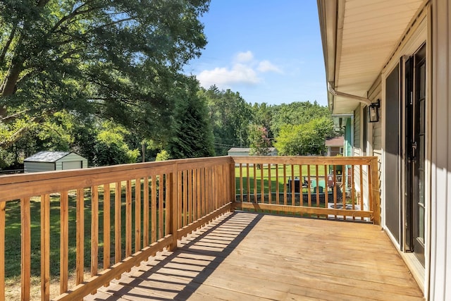 339 Crestview Dr, Spartanburg, SC 29306 - wooden deck featuring view of scattered trees