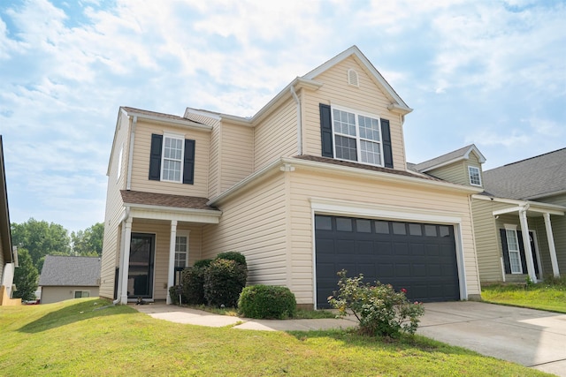 363 Robin Helton Dr, Boiling Springs, SC 29316 - traditional home featuring driveway, a front lawn, a garage, and roof with shingles