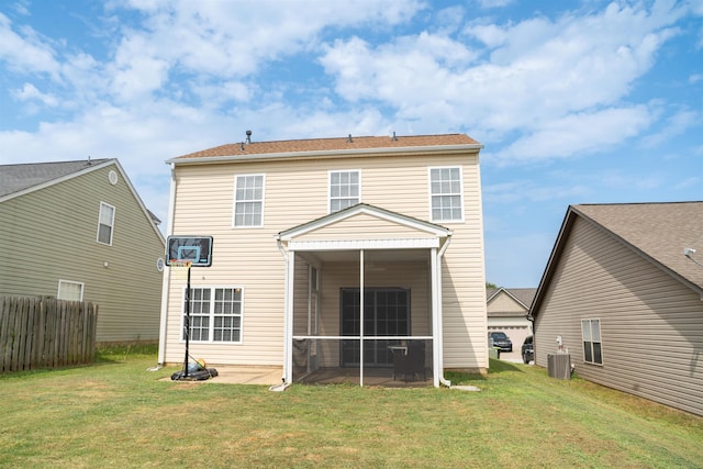 363 Robin Helton Dr, Boiling Springs, SC 29316 - rear view of house with a sunroom and a patio area