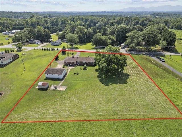 2160 Compton Bridge Rd, Inman, SC 29349 - overview of rural landscape featuring property parcel outlined