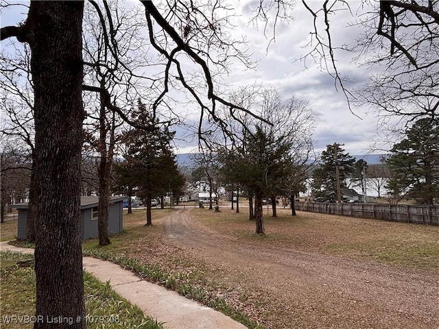 view of street with driveway