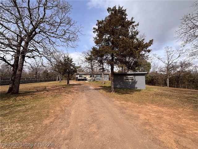 view of street featuring driveway