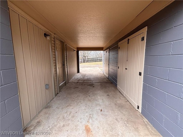 view of patio / terrace with a package area