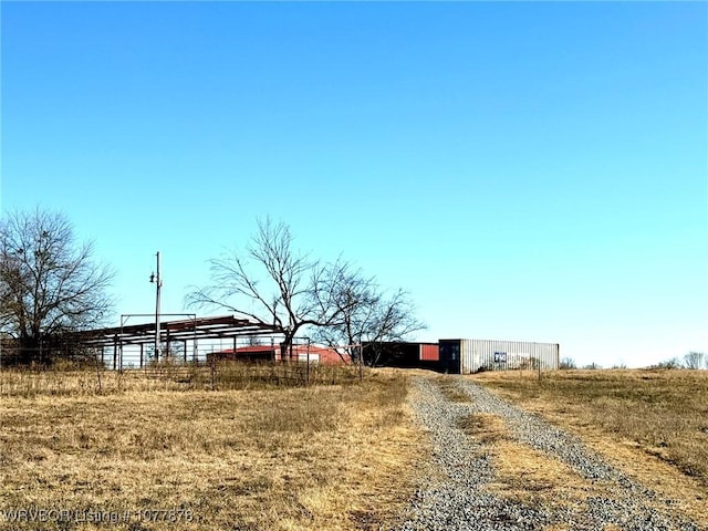 exterior space featuring a rural view