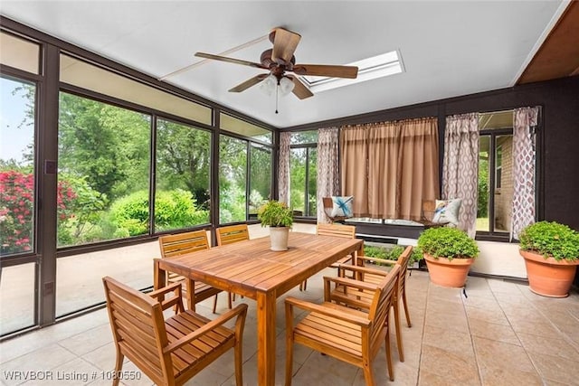 8611 Royal Ridge Dr, Fort Smith, AR 72903 - sunroom / solarium featuring a ceiling fan and outdoor dining space