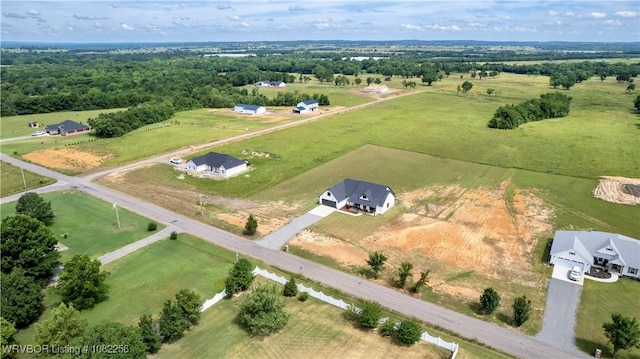 16312 Castle Rd, Poteau, OK 74953 - aerial view of sparsely populated area